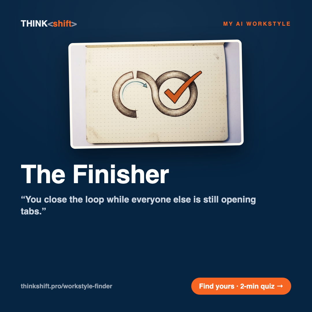 The Finisher workstyle badge
