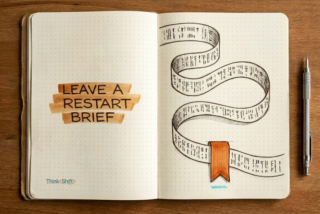 Editorial illustration for Leave Yourself a Restart Brief Before You Close the Chat